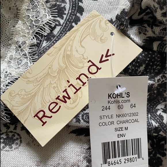 Kohl’s | Rewind | Long Sleeve Blouse | NWT |Sz M | - Picture 6 of 7